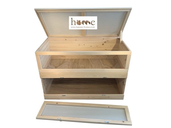 Super Large Indoor Two Tier Guinea Pig Cage with Optional Access Ladder and Roof 120x60cm - Image 6