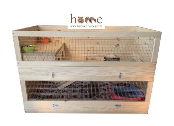 Super Large Indoor Two Tier Guinea Pig Cage with Optional Access Ladder and Roof 120x60cm - Image 5