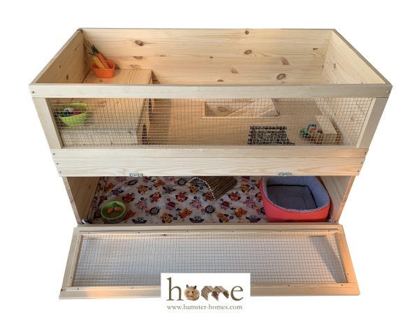 Super Large Indoor Two Tier Guinea Pig Cage with Optional Access Ladder and Roof 120x60cm - Image 4