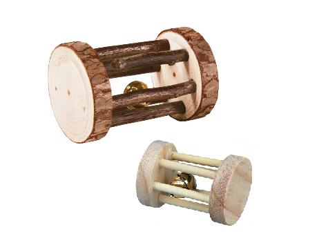 Roly Poly Small Pet Roll Toy with Bell - 2 sizes