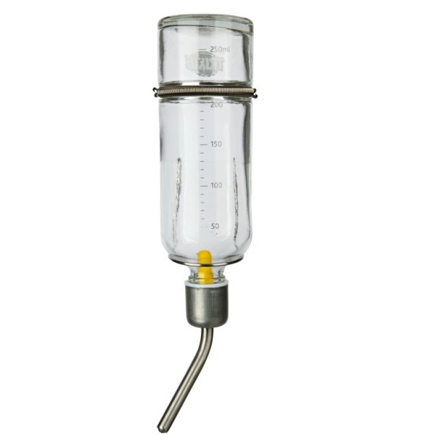 Trixie Small Pet Glass Water Bottle - Small & Medium sizes - Image 2