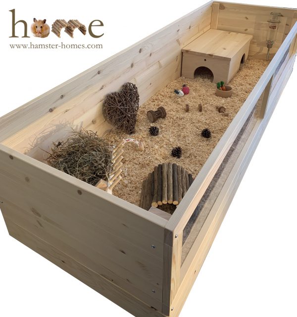 Extra Large Indoor Guinea Pig Cage with Perspex Front and Optional Roof - 150x60cm or 180x60cm - Image 4