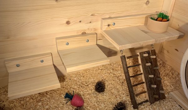 Hamster & Small Pet Wall-mounted Platform Shelves - 2 sizes - Image 3