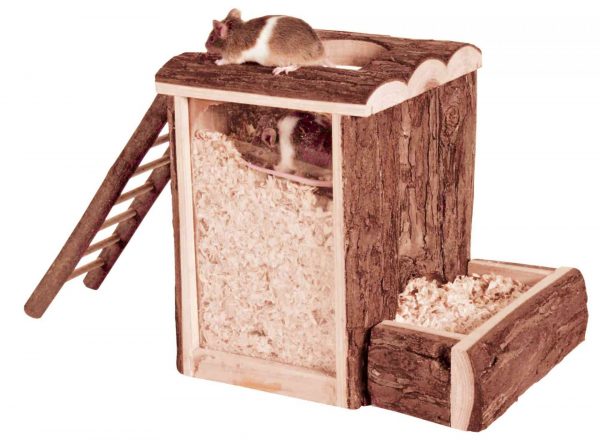 Climb & Burrow Box for Hamsters Mice & Gerbils - Image 2