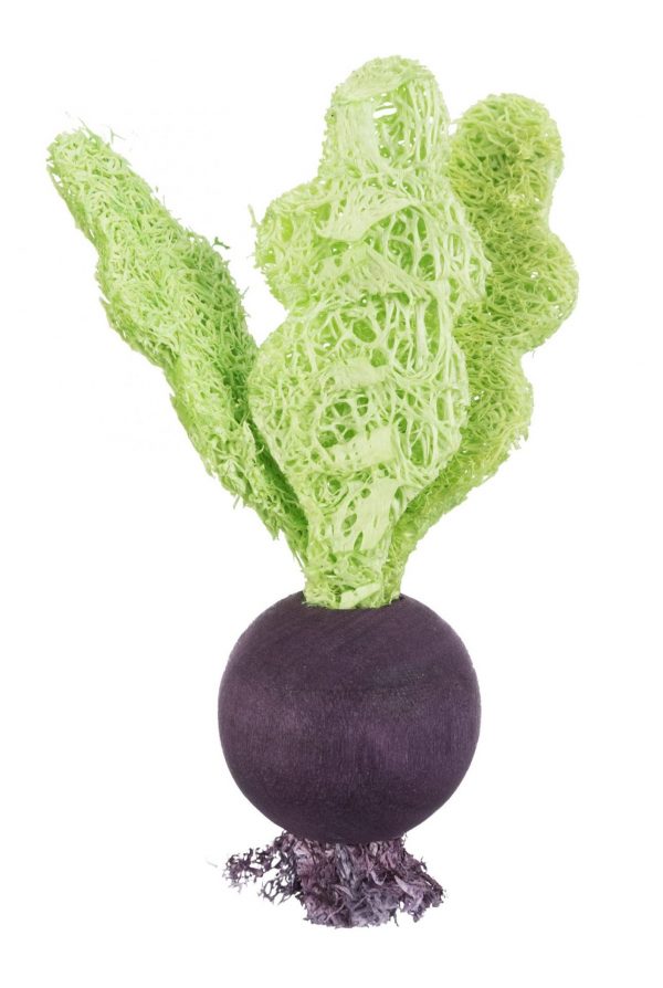Natural Wood Fruit & Veg Toys for Small Pets - Set of Two - Image 3