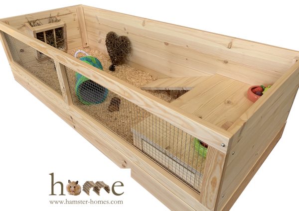 Extra Large Indoor Guinea Pig Cage with Mesh Front and Optional Roof - 150x60cm or 180x60cm - Image 3