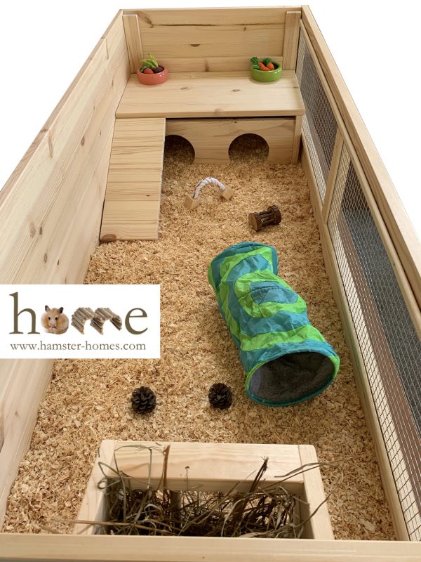 Extra Large Guinea Pig Hide with 2 doors (55x30cm), Ladder optional - Image 4