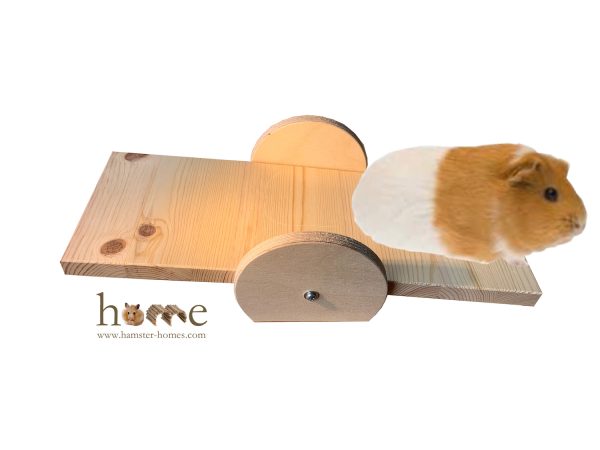 Large Wooden Seesaw for Guinea Pigs 40x17cm - Image 2