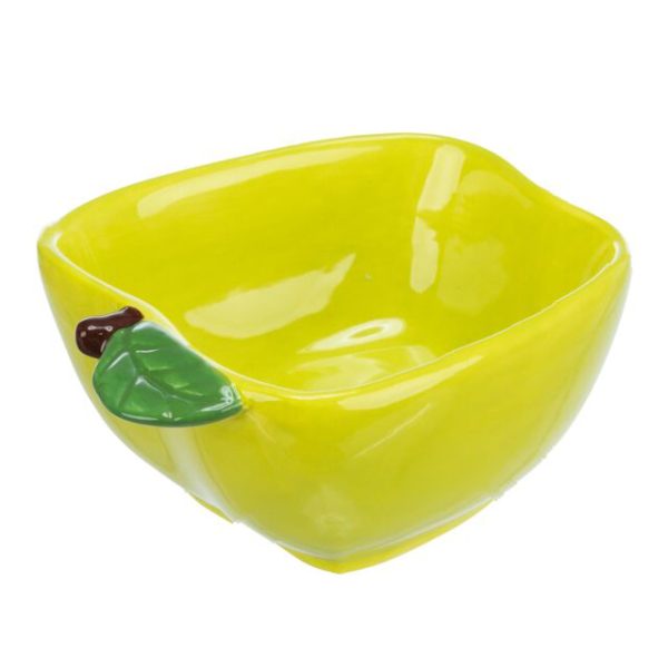 Guinea Pig & Rabbit Food Bowl 12x6cm in Apple Shape - Image 3