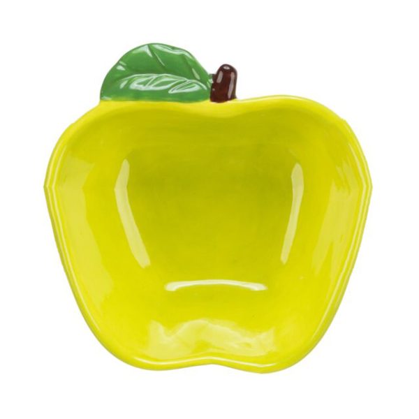 Guinea Pig & Rabbit Food Bowl 12x6cm in Apple Shape - Image 2