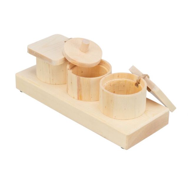 Wooden Snack Cups Toy for Guinea Pigs and Small Pets