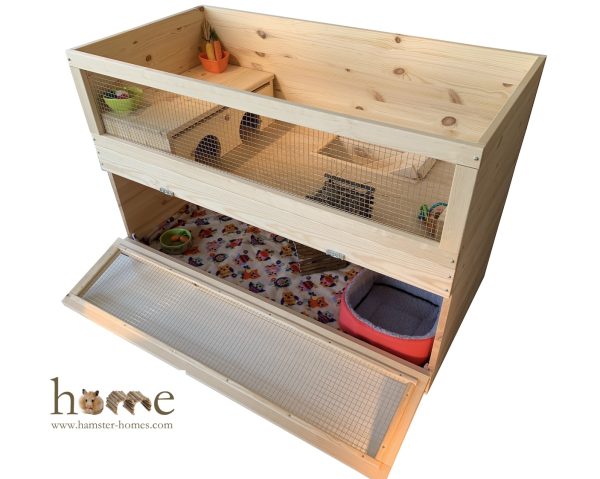 Extra Large Guinea Pig Hide with 2 doors (55x30cm), Ladder optional - Image 5