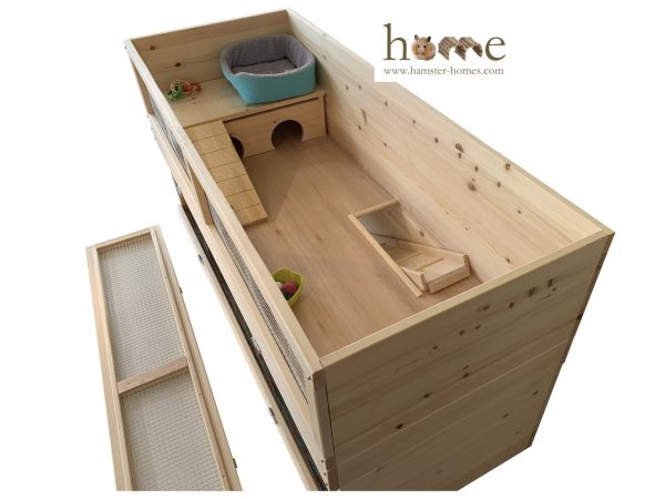Extra Large Guinea Pig Hide with 2 doors (55x30cm), Ladder optional - Image 6