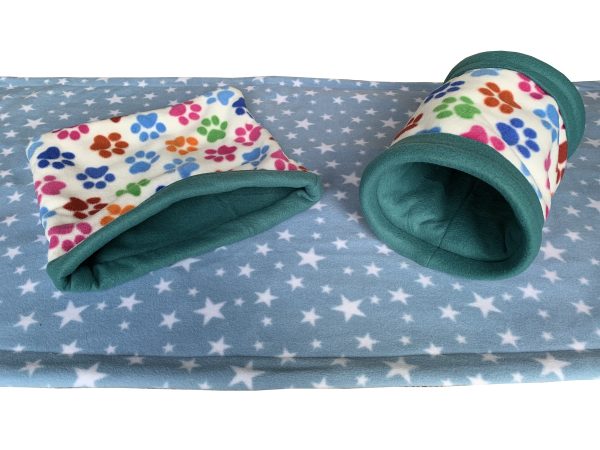 Hand Made Soft Fleece Snuggle Tunnel or Snuggle Sack for Guinea Pigs - Image 4