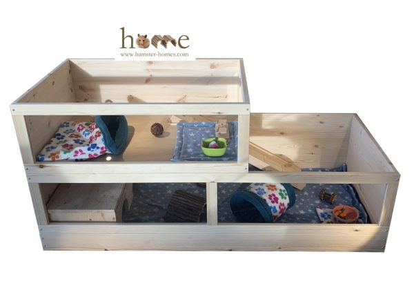 Guinea Pig Loft Extension 90x60x30cm with Access Hole + Ladder - Image 2