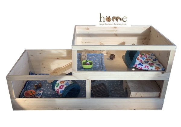 Guinea Pig Loft Extension 90x60x30cm with Access Hole + Ladder - Image 3